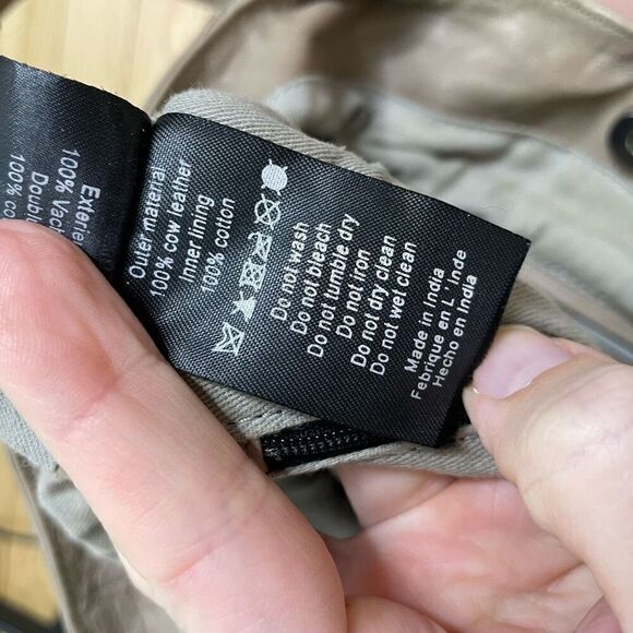 Day and Mood Hannah Bag Gray Beige Taupe Satchel shoulder strap Hobo Leather - Picture 9 of 13